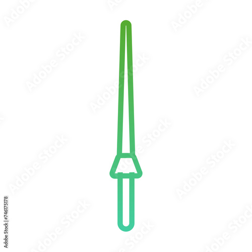 Spear Medieval Gradient Linear Style
