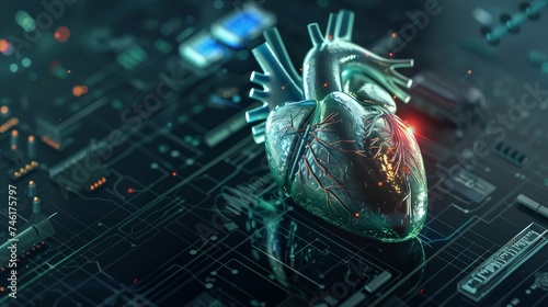 Smart implantable devices releasing cancer medication directly to the heart photo
