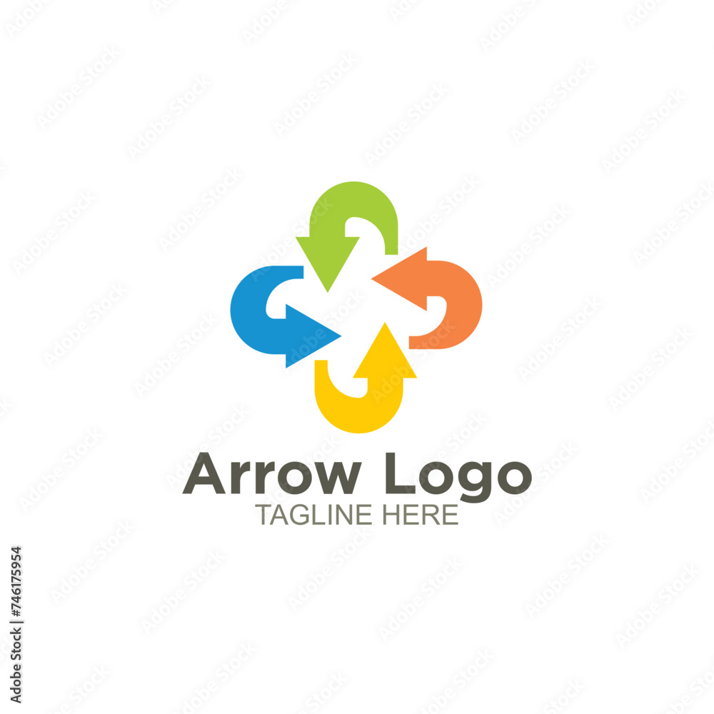 Arrow business logo design Arrow business logo design