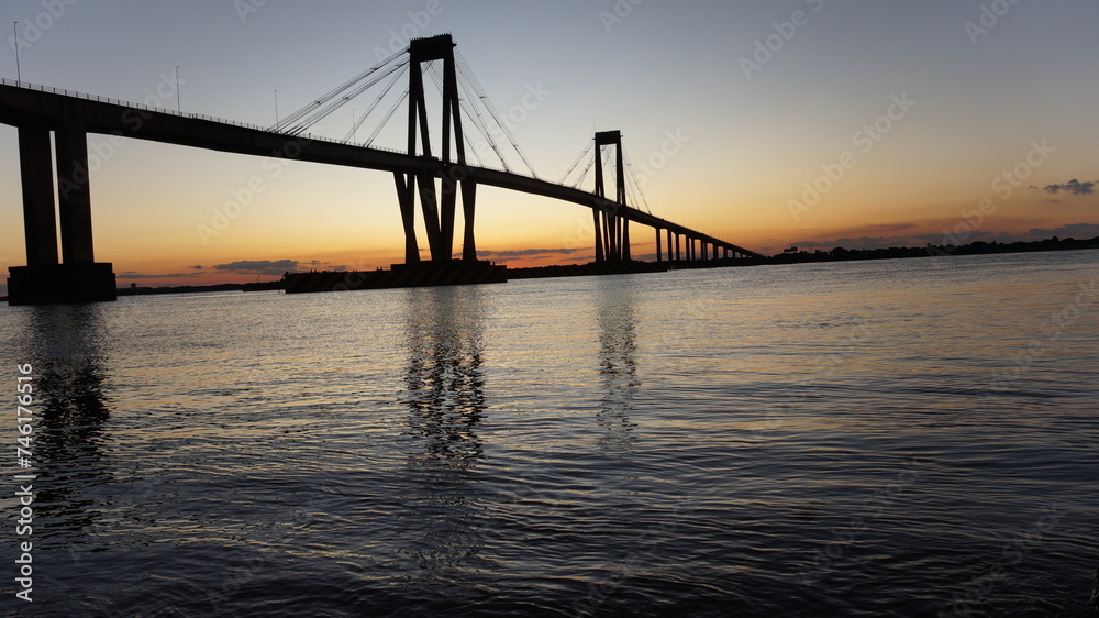 bridge at sunset