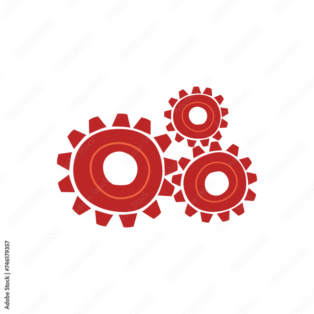 Gear vector. Gear icon flat design. Mechanism wheel logo. Gear concept template. Gear vector. Gear icon flat design. Mechanism wheel logo. Gear concept template.
