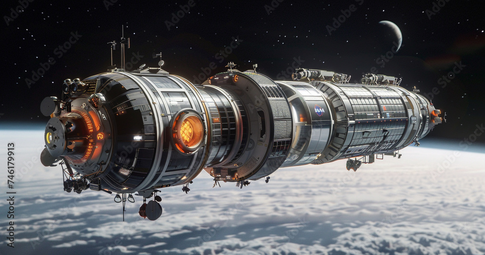 a habitat module for a crewed spacecraft intended for long-duration missions to Mars. Consider factors such as living space, radiation protection, a habitat module for a crewed spacecraft intended for long-duration missions to Mars. Consider factors such as living space, radiation protection,