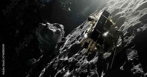 a spacecraft optimized for collecting samples from the surface of a comet or asteroid.