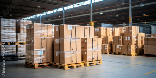 Industrial Storage: A Warehouse Full of Stock and Logistics © SHOTPRIME STUDIO