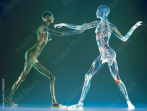 Interaction between two humans - as imagined with X-ray vision. Not anatomically accurate. © EAStevens