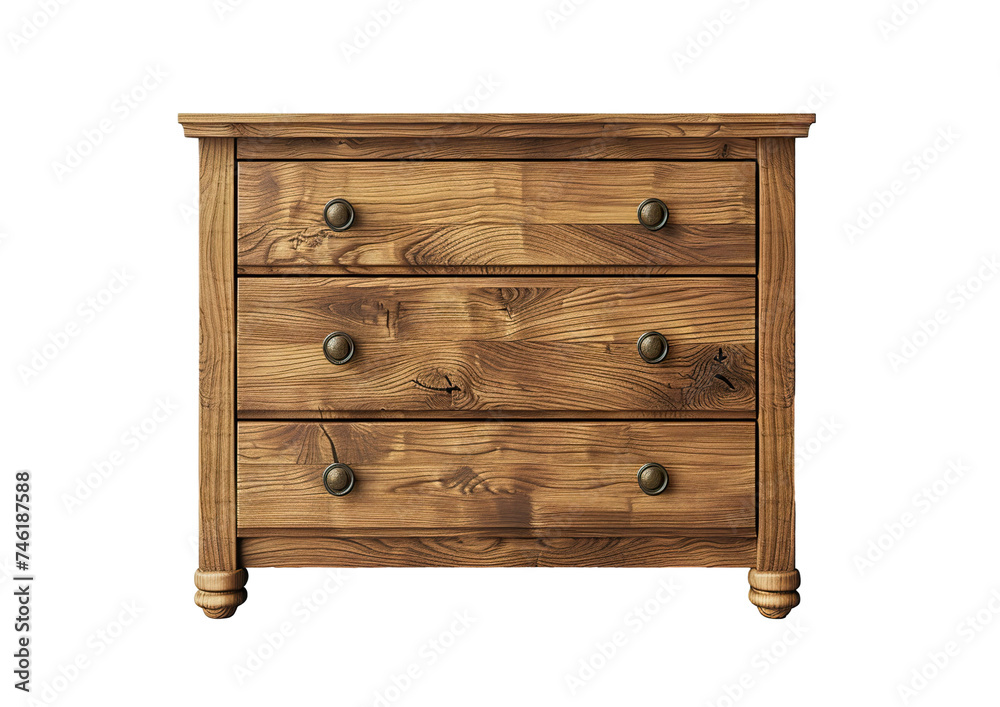 a wooden chest of drawers isolated on a clean white background a wooden chest of drawers isolated on a clean white background