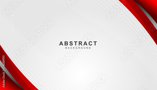 Fototapeta Naklejka Na Ścianę i Meble -  Red white modern abstract background design