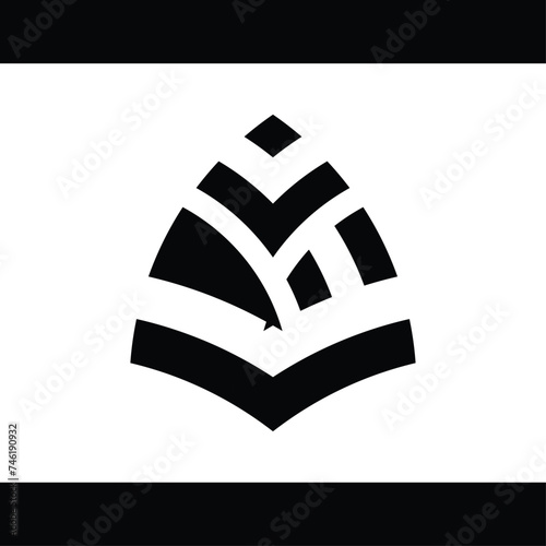 abstract vector monogram design, this design is suitable for brands