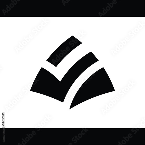 abstract vector monogram design, this design is suitable for brands