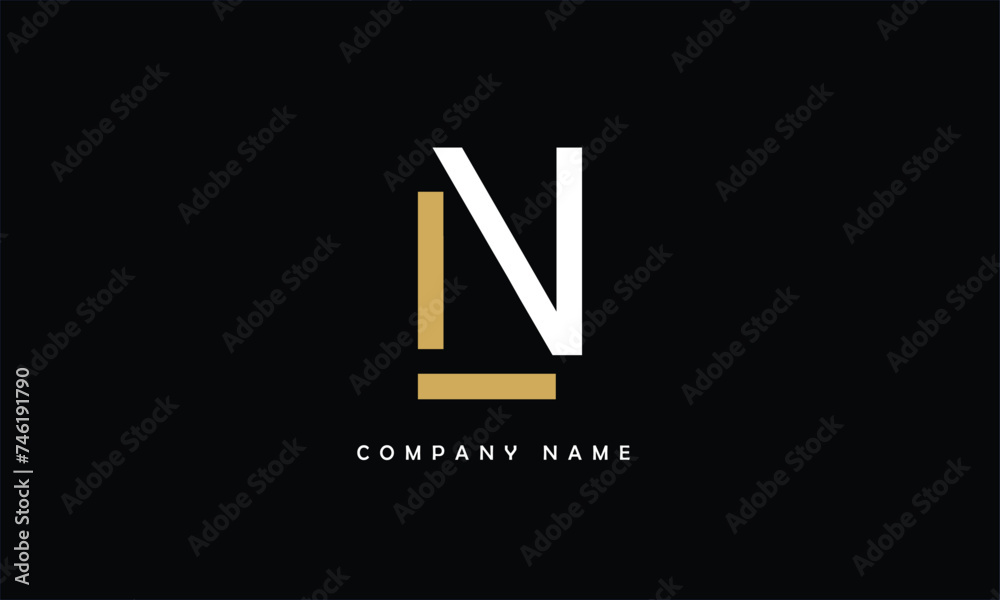 NL, LN, N, L Abstract Letters Logo Monogram NL, LN, N, L Abstract Letters Logo Monogram