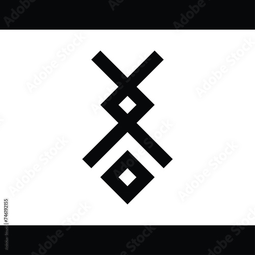 abstract vector monogram design, this design is suitable for brands