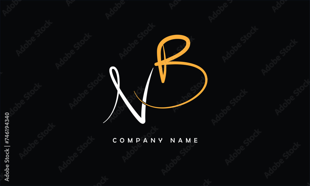 NB, BN, N, B Abstract Letters Logo Monogram NB, BN, N, B Abstract Letters Logo Monogram