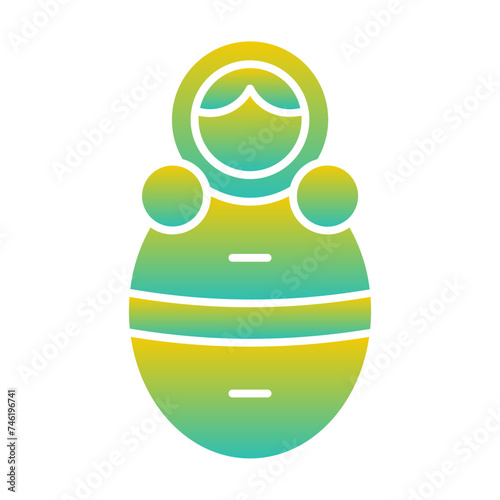 Matrioshka Flat Gradient Style