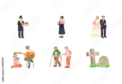 Mini Collection Of Human Develompent Illustration