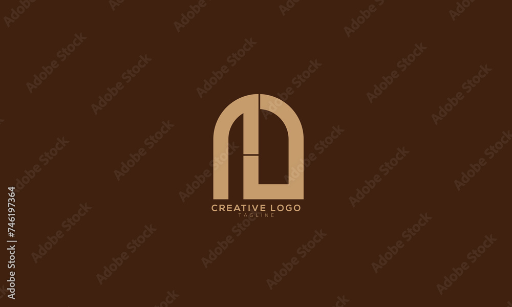 ND Abstract initial monogram letter alphabet logo design ND Abstract initial monogram letter alphabet logo design