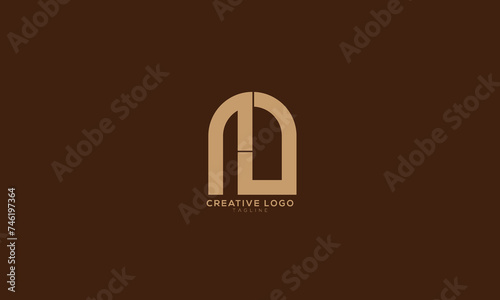 ND Abstract initial monogram letter alphabet logo design