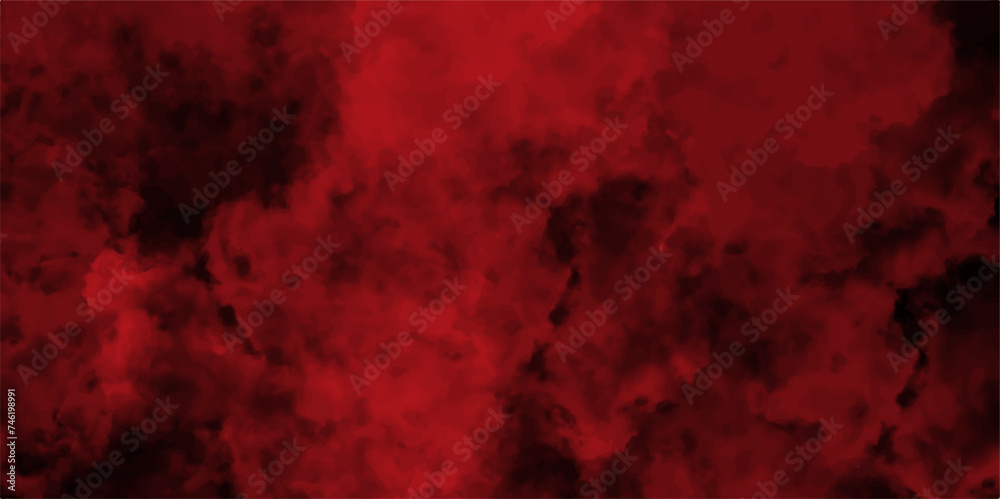 Abstract Gloomy Explosion of Colorful Watercolor. Dark Red Background with Rust Pattern & Vintage Grunge Texture. For Websites, Printing Fabric & Brochures, Interior & Social Media Graphics.
