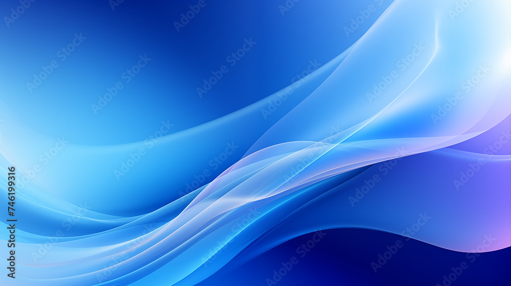 Obraz premium illustration abstract blue wave background_29