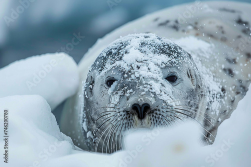 Close-up portrait of polar animal