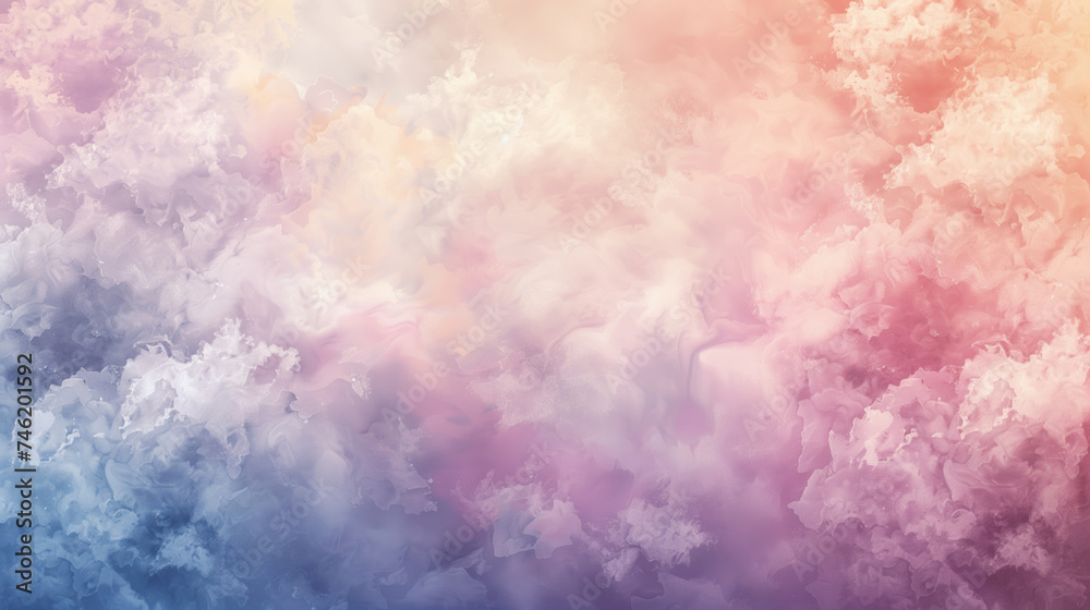 Fototapeta premium Fantasy cloudy sky with pastel gradient color, nature abstract background.