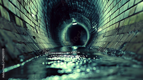 下水道の中　水環境イメージ photo
