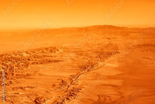 Cuadro en lienzo Hanford, United States - October 13 2013 : The san andreas vault line reason for