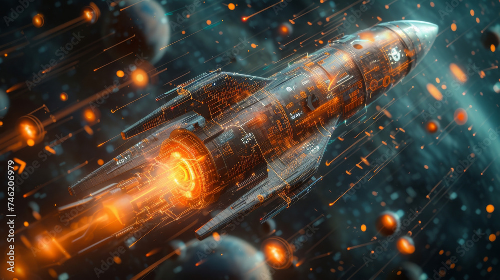 A handdrawn blueprint of a rocket ship serves as the centerpiece for this infographic representing the forwardthinking and ambitious nature of innovative finance and investment. A handdrawn blueprint of a rocket ship serves as the centerpiece for this infographic representing the forwardthinking and ambitious nature of innovative finance and investment.