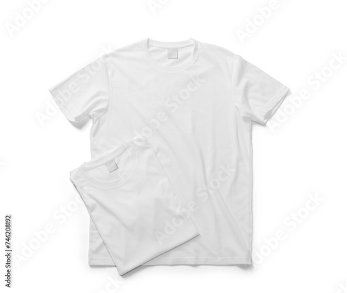 T-Shirt mockup template, PNG transparency with shadow
