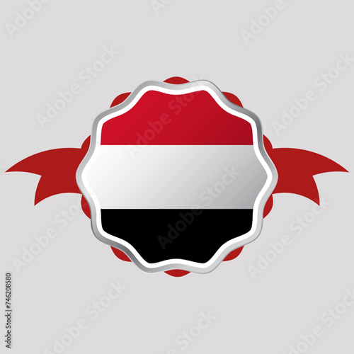 Free Download Creative Yemen Flag Sticker Emblem - GFXLoad