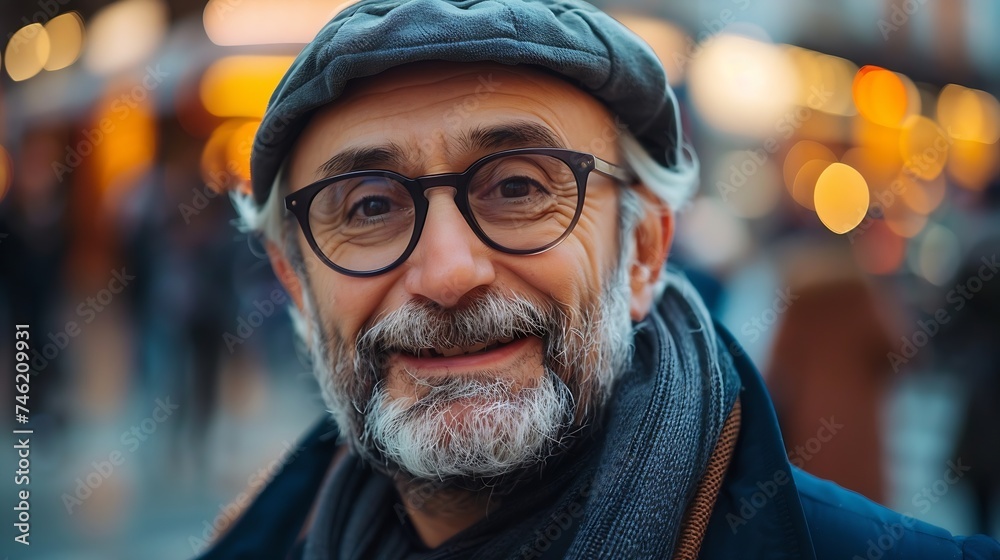 Generative AI : Middle-aged Latin man in an apron looking at the camera in the greengrocer's shop Generative AI : Middle-aged Latin man in an apron looking at the camera in the greengrocer's shop