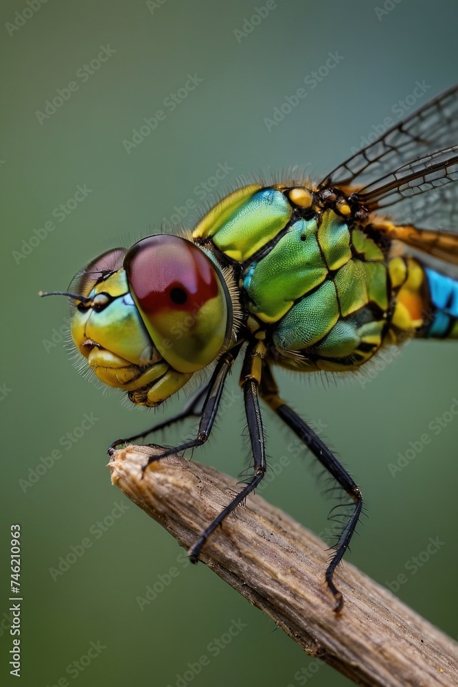 close up a dragonfly sitting on a branch close up a dragonfly sitting on a branch