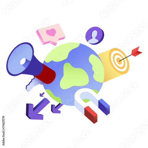 Marketing and targeting with loudspeaker