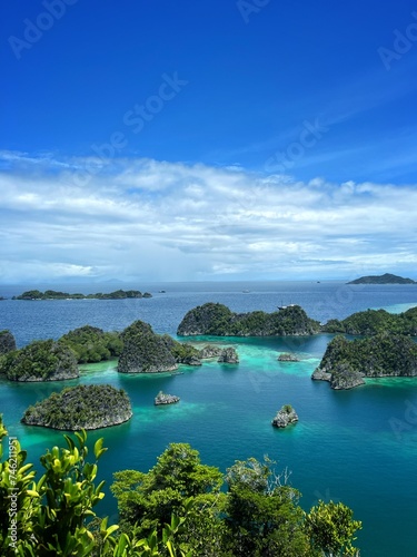Piyanemo, one of the tourist icons in Raja Ampat, Papua, eastern Indonesia photo