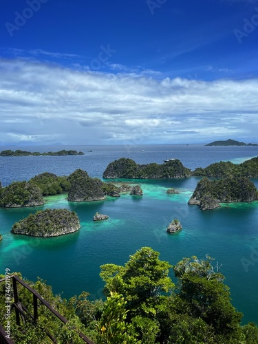 Piyanemo, one of the tourist icons in Raja Ampat, Papua, eastern Indonesia