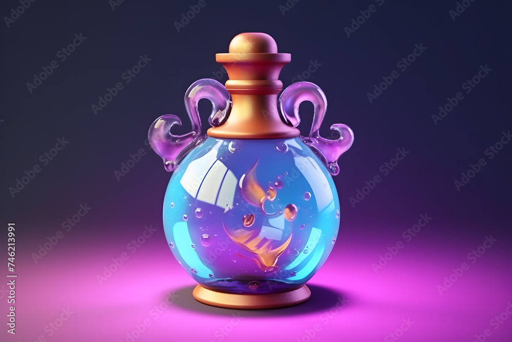 3d witch's Glamour Essence Potion 3d witch's Glamour Essence Potion