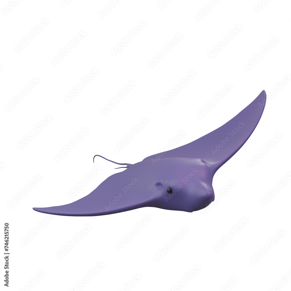 Fototapeta premium 3D Stingray Illustration