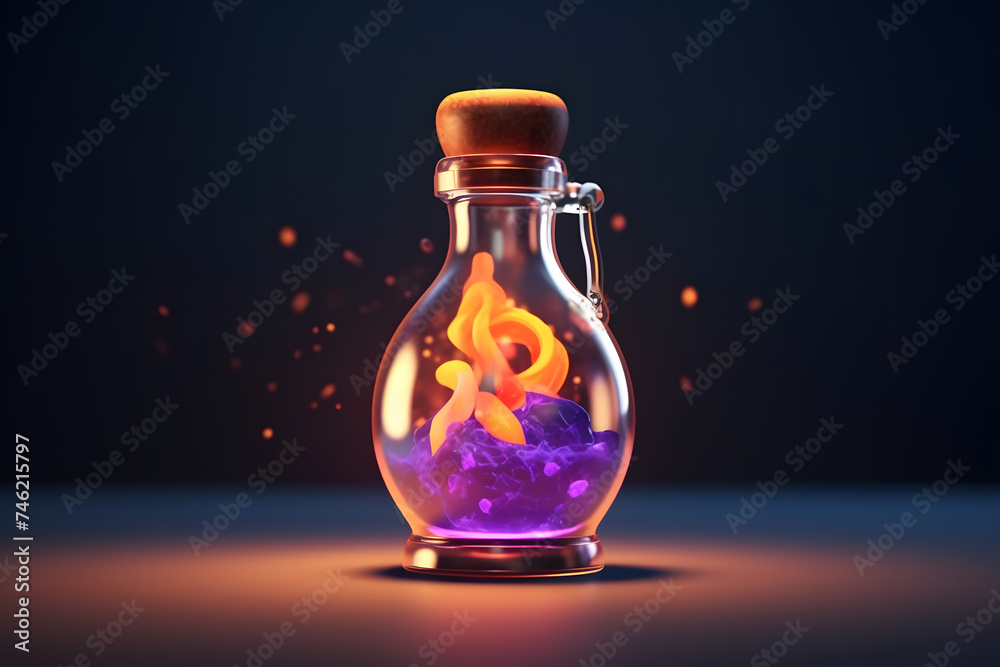 3d witch's Mind Control Elixir Potion 3d witch's Mind Control Elixir Potion
