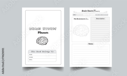 Brain Storm Planner Template layout