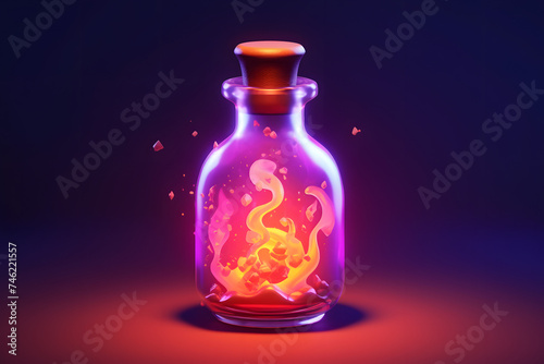 3d witch Teleportation Elixir Potion