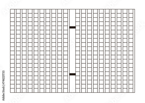 400字詰め原稿用紙　テンプレート