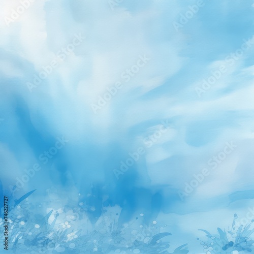 Abstract background with blue blurred sky