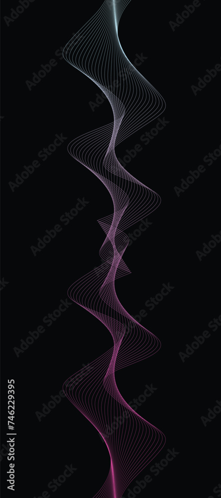 Naklejka premium wavy background colorful gradient 