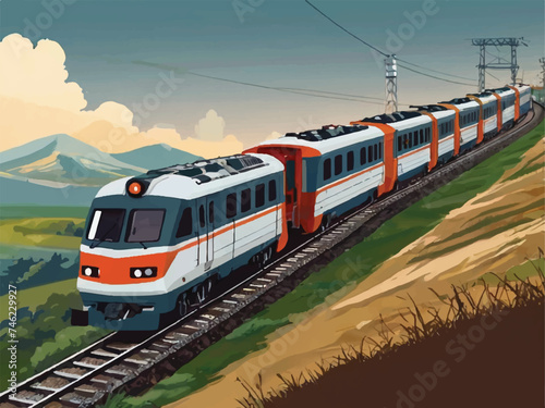 train in motion