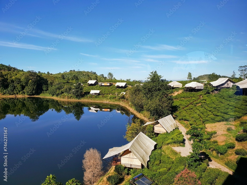 lake and mini village