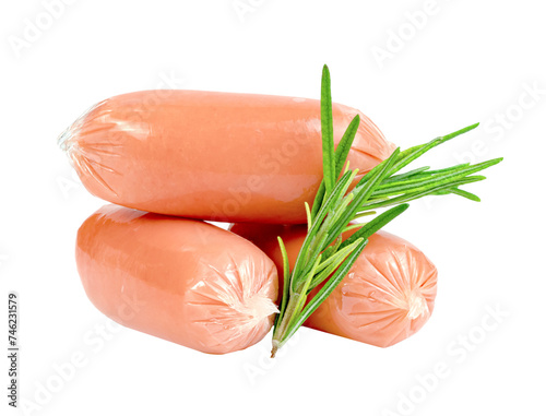 Sausage Sliced isolated