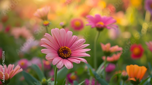 flowers in their natural habitat  blending seamlessly with the surrounding environment