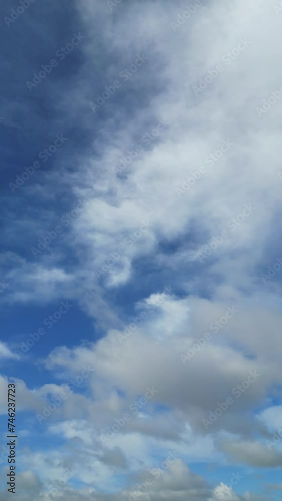 High Angle View of Fast Moving Clouds over England High Angle View of Fast Moving Clouds over England