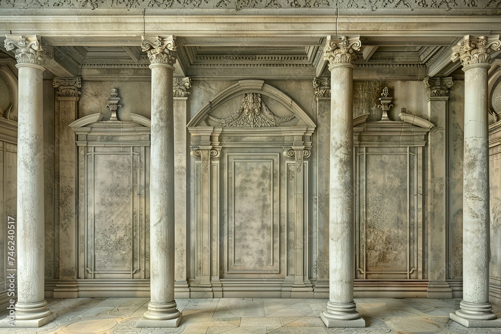 Palladian Architecture Wall Background