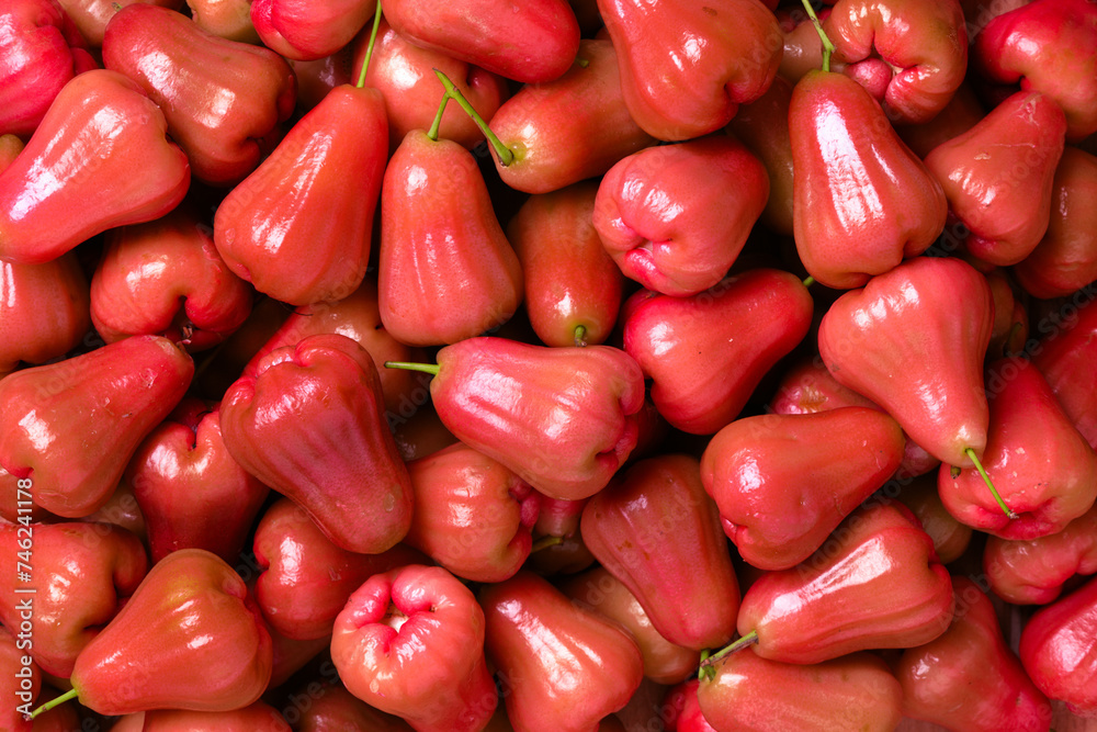 Juicy red Rose apples fruit texture background. Juicy red Rose apples fruit texture background.
