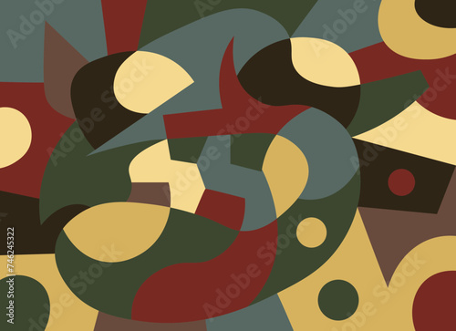 colorful abstract art for wall decoration